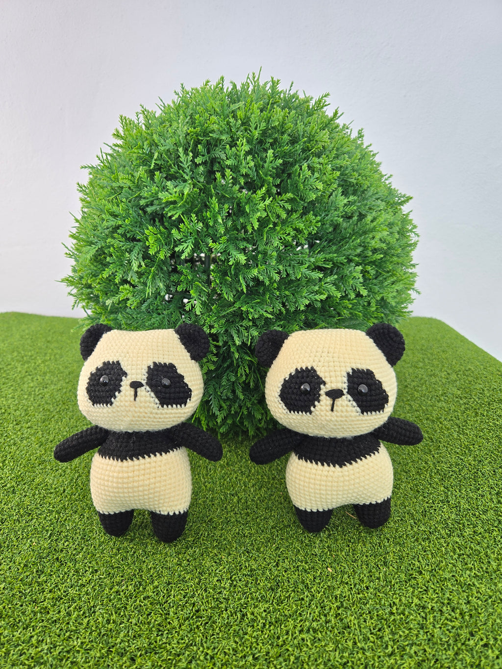 Handmade Crochet Panda Plush Amigurumi Doll
